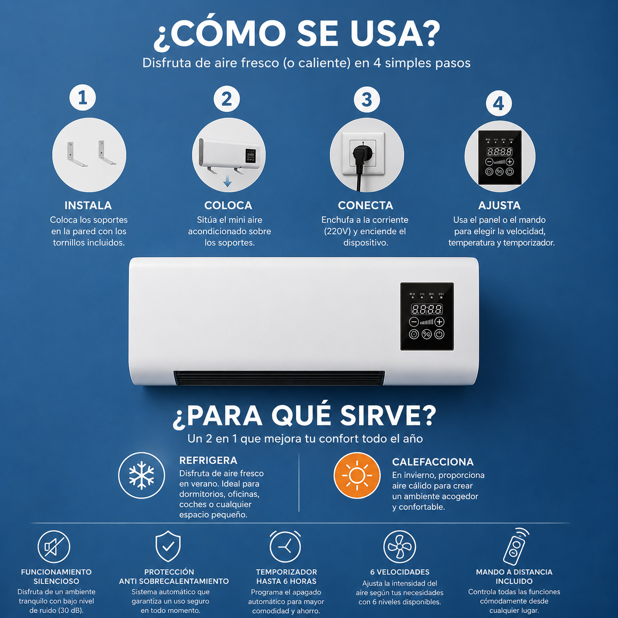 Clibueno™ aire acondicionado 2 en 1